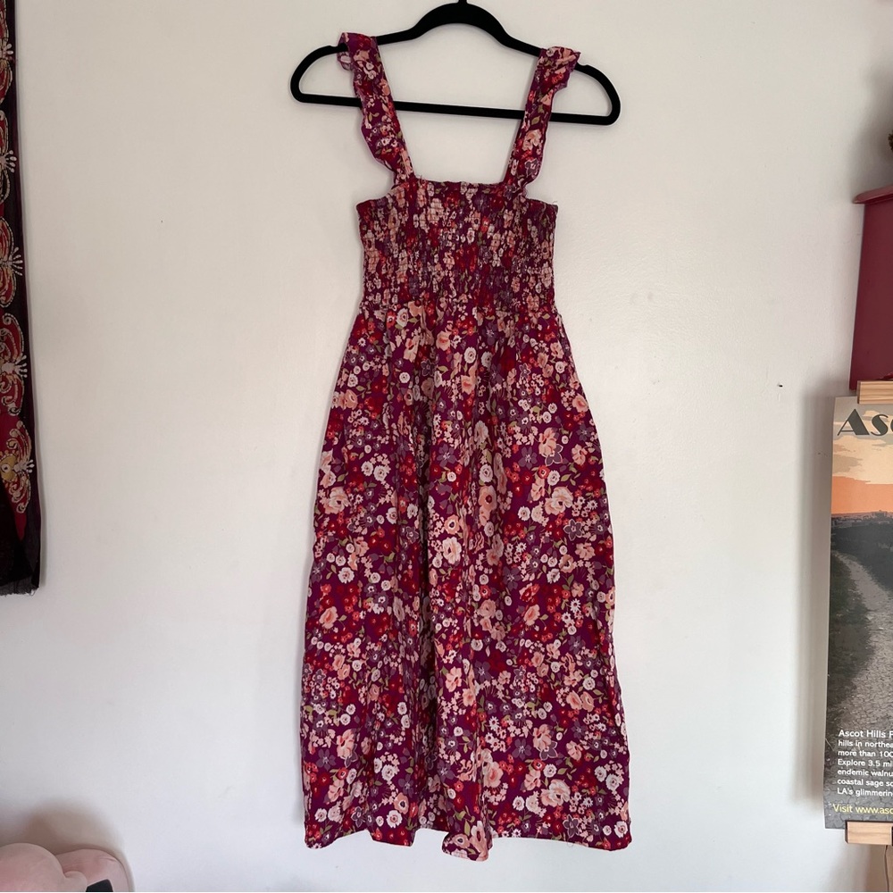 Purple & Pink Y2K Sundress w Ruched Bust